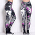 Women's Fashion Skull Witch Print Leggings
